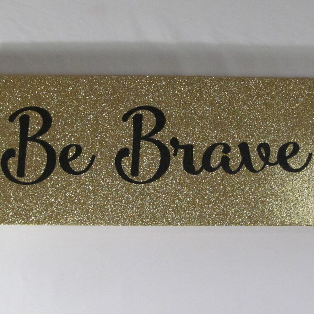 Set Of 4 Disney's Beauty and the Beast Golden Glitter Stretched Canvas